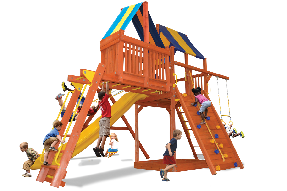Supreme Fort Combo 4 | Sky Loft, Monkey Bars & 13ft Slide