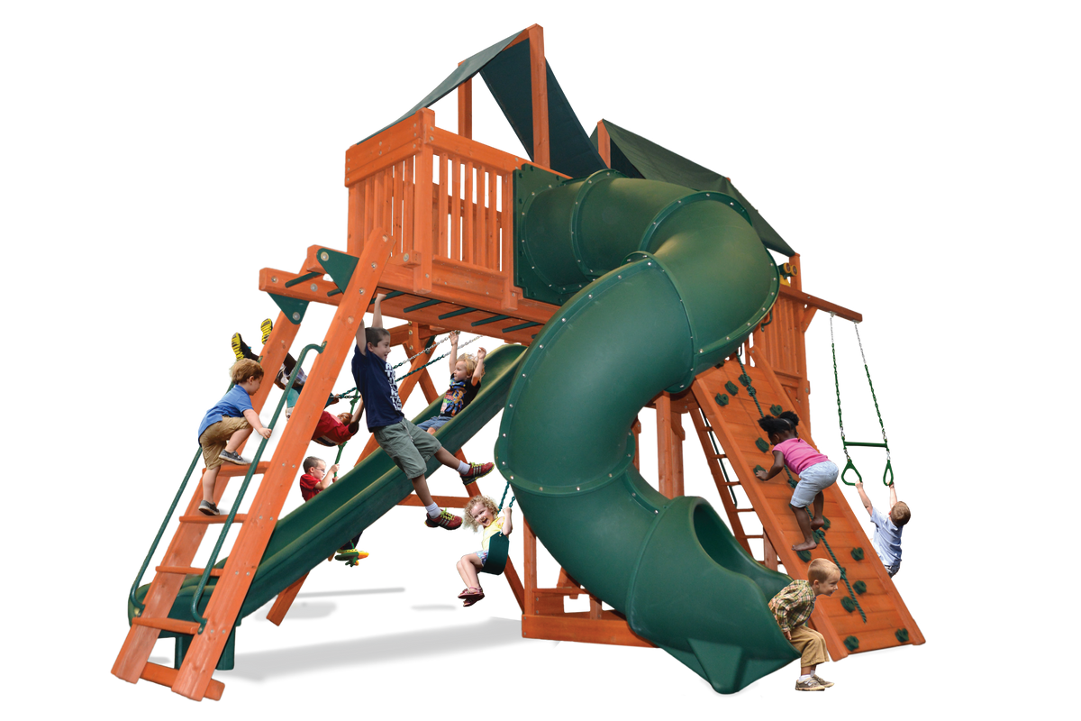Extreme Fort Combo 5 | Corkscrew Slide, Sky Loft & 15ft Slide