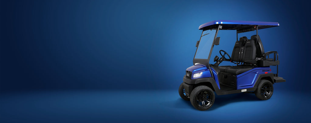 Blue Bintelli Golf Cart