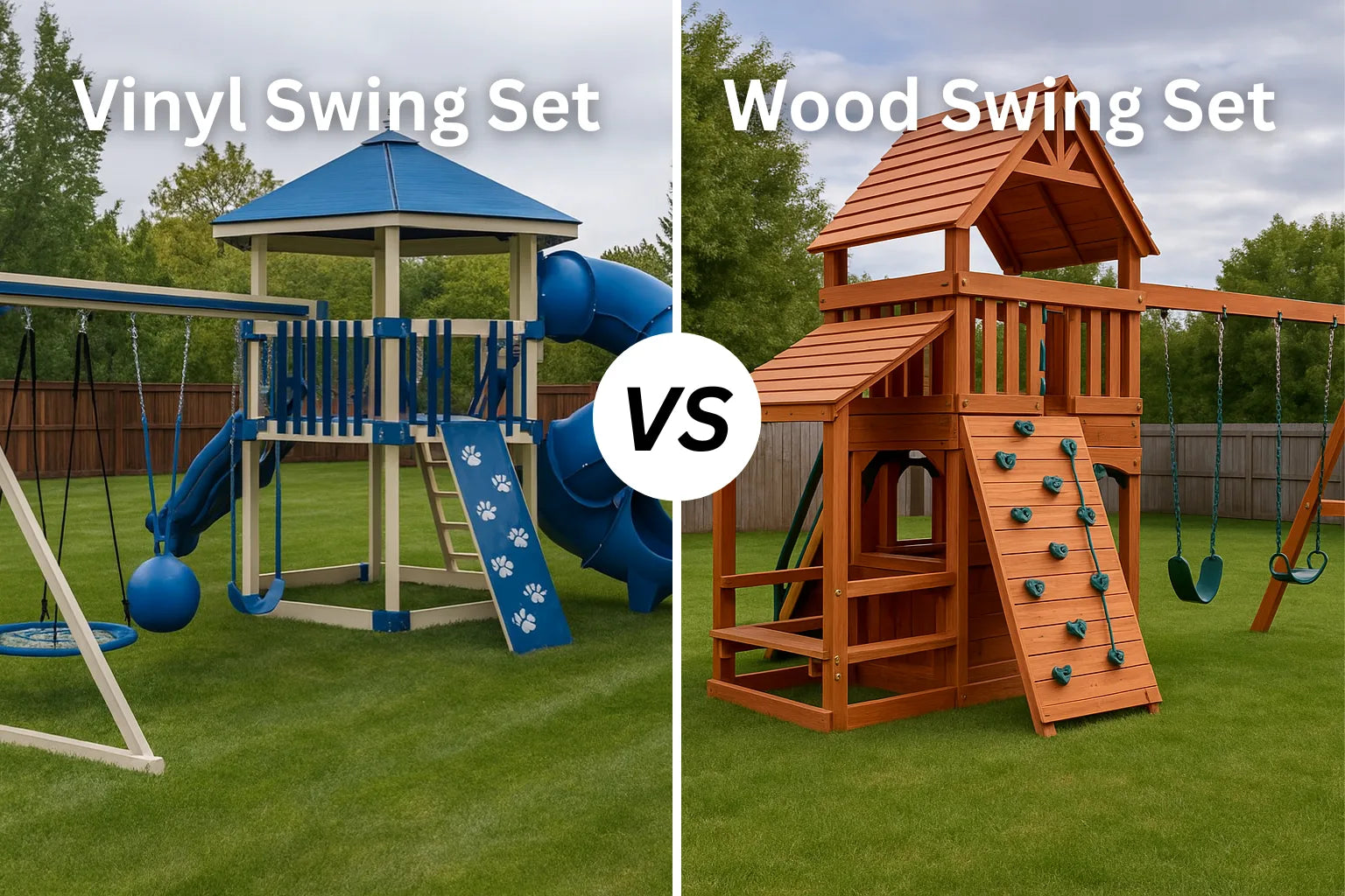 Vinyl Swing Sets vs Wood: Which Material Truly Lasts Longer in Ohio?