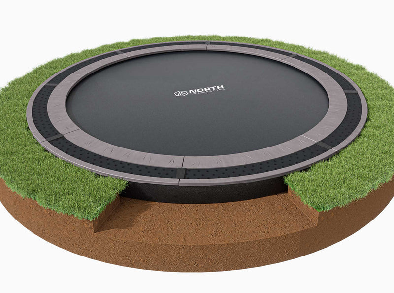 North Inground Trampoline - 14ft Round