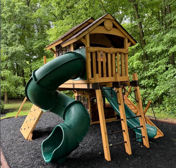 Wood playsets, professionally installed