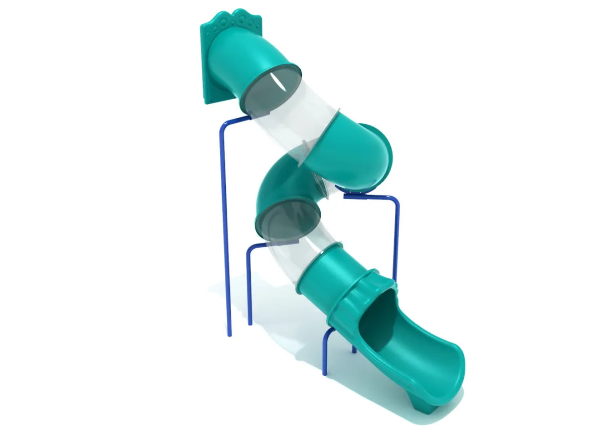 11 Foot Spiral Tube Slide Slide and Mounts Only