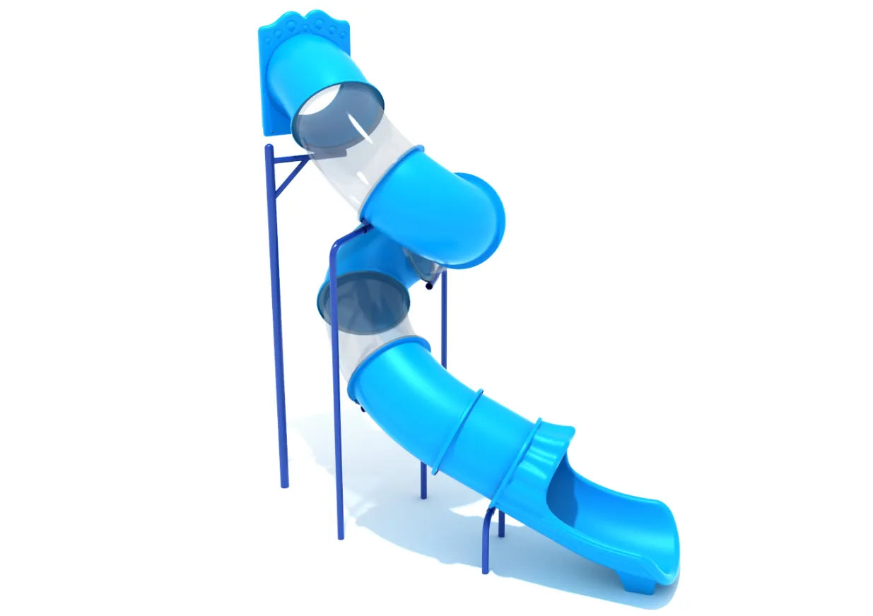 12 Foot Spiral Tube Slide Slide and Mounts Only