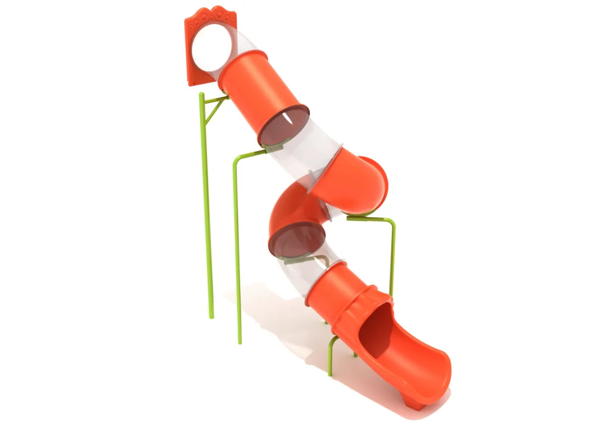 13 Foot Spiral Tube Slide Slide and Mounts Only