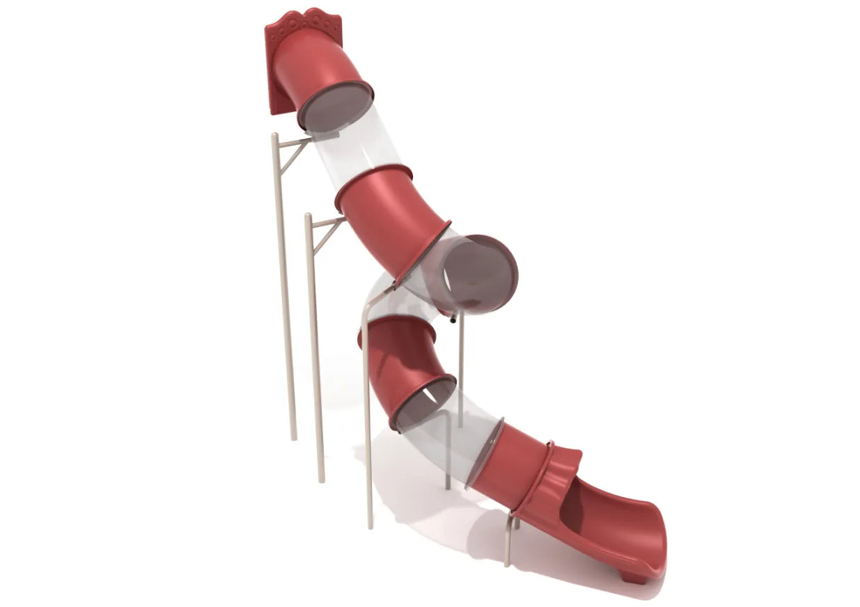 14 Foot Spiral Tube Slide Slide and Mounts Only