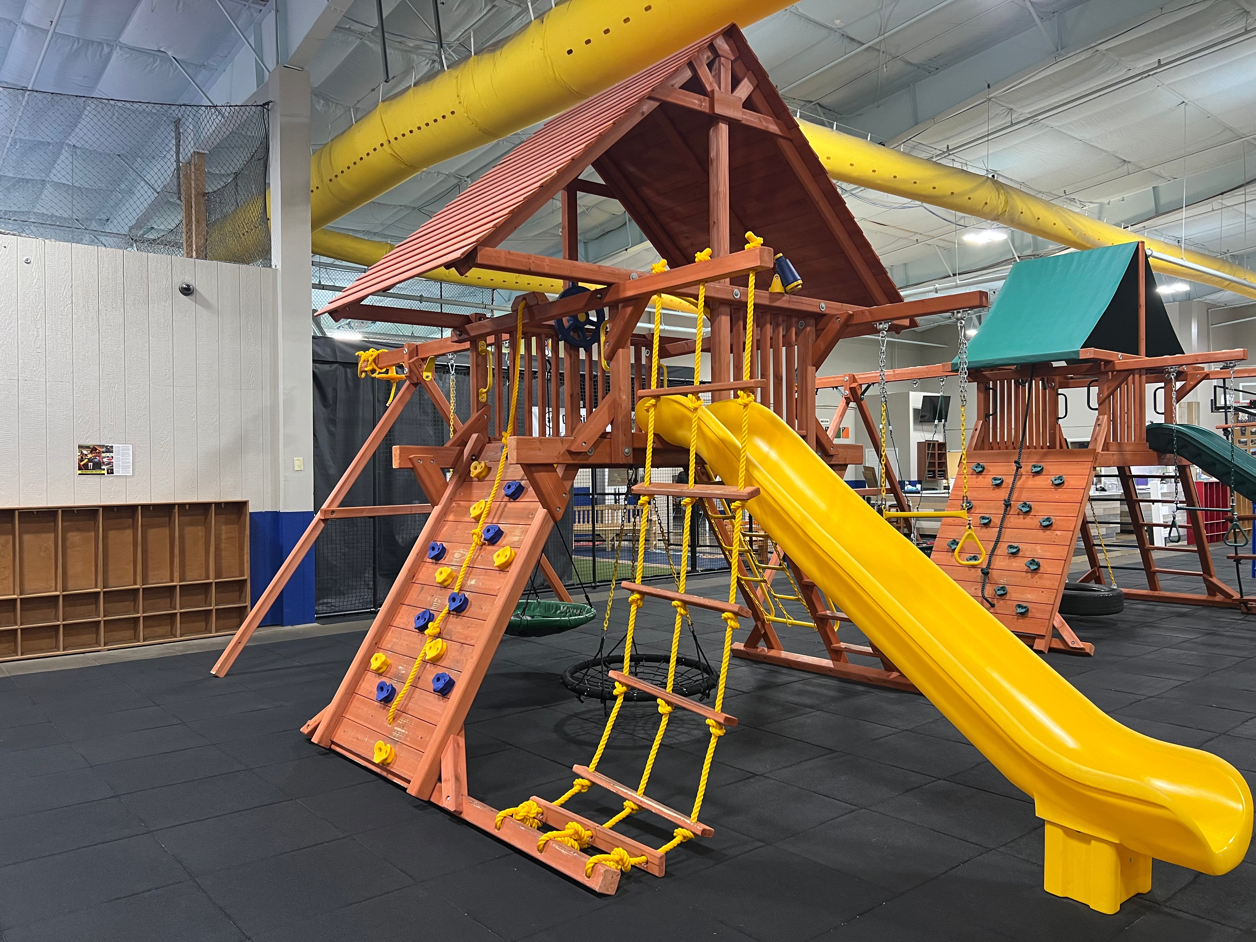 Turbo Deluxe Playcenter Combo 2 Playset with Wood Roof (27B Turbo Deluxe Playcenter Combo 2 Playset with Wood Roof (27B